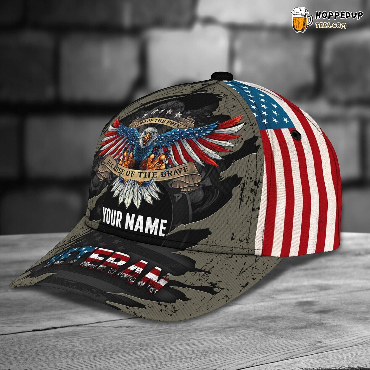3D Classic Cap Veteran Pride Personalized Name Unique Hat Experience 3D Classic Cap Veteran Pride Personalized Name Unique Hat Experience