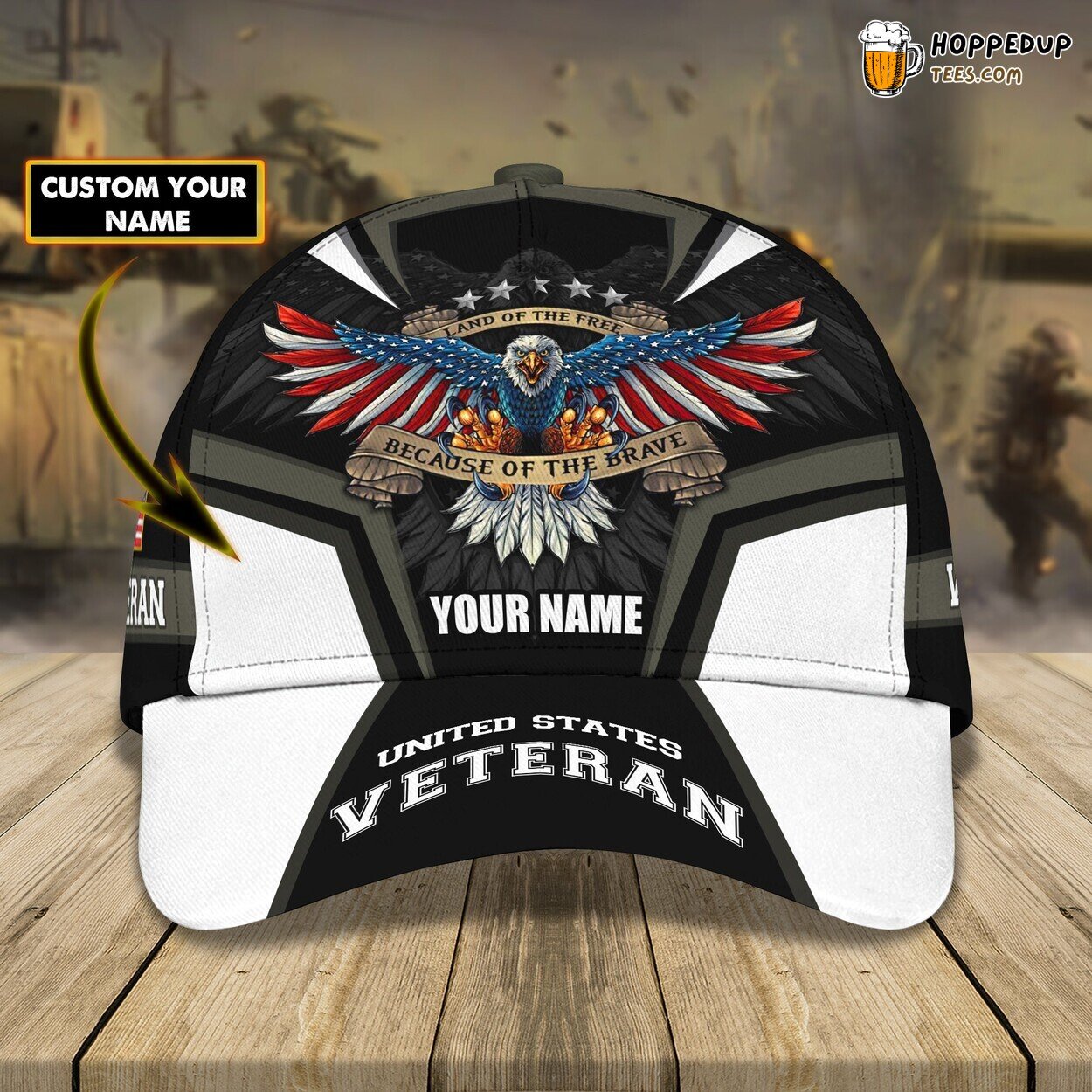 3D Classic Cap Veteran Series Personalized Name Unique Hat Experience
