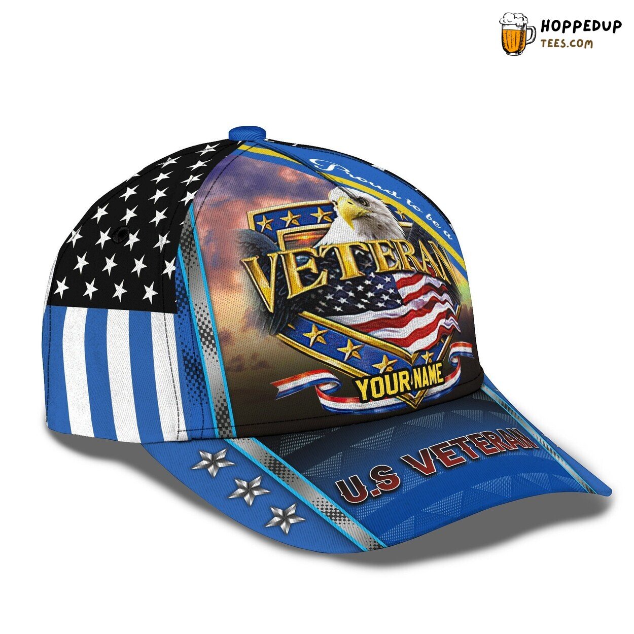 3D Classic Cap Veteran Tribute Personalized Name Classic Hat Design 3D Classic Cap Veteran Tribute Personalized Name Classic Hat Design