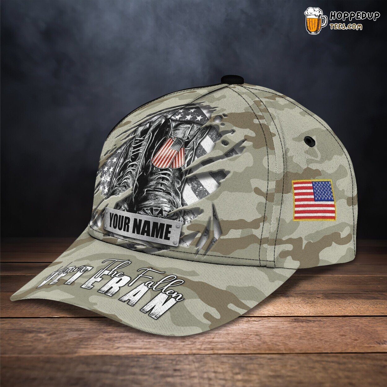 3D Classic Cap Veterans Brave Souls Personalized Name Classic Hat Unique Tribute