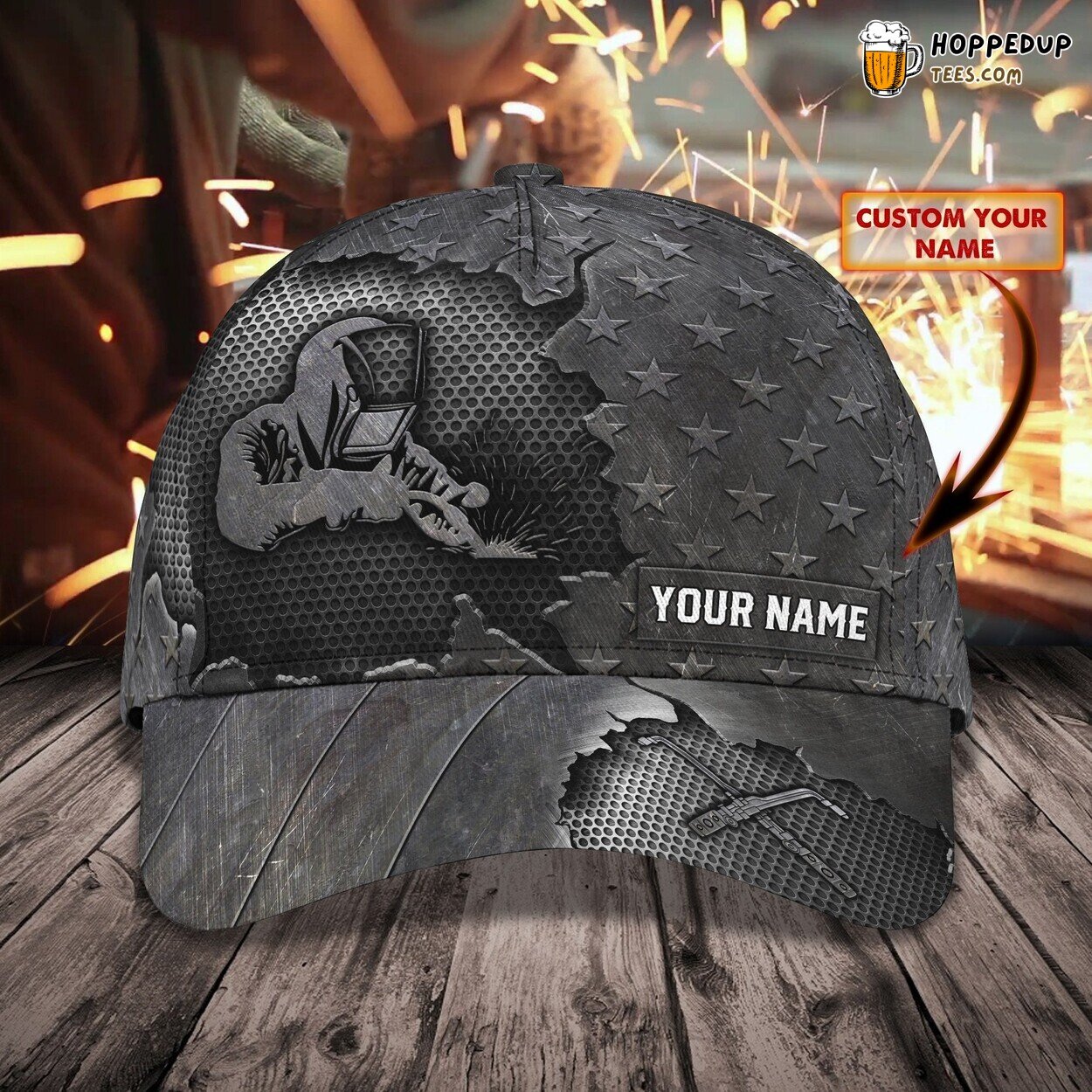 3D Classic Cap Welder Craftsmanship Personalized Name Hat Unique Experience