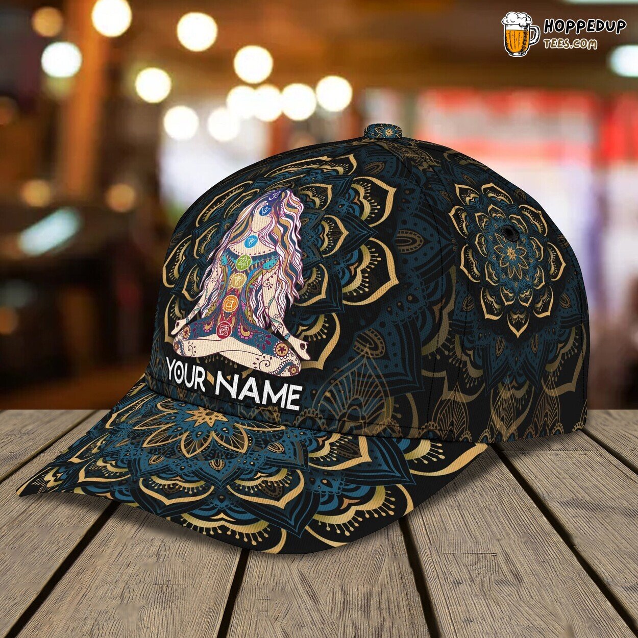 3D Classic Cap Yoga Mandala Spiritual Personalized Name Hat Unique Experience