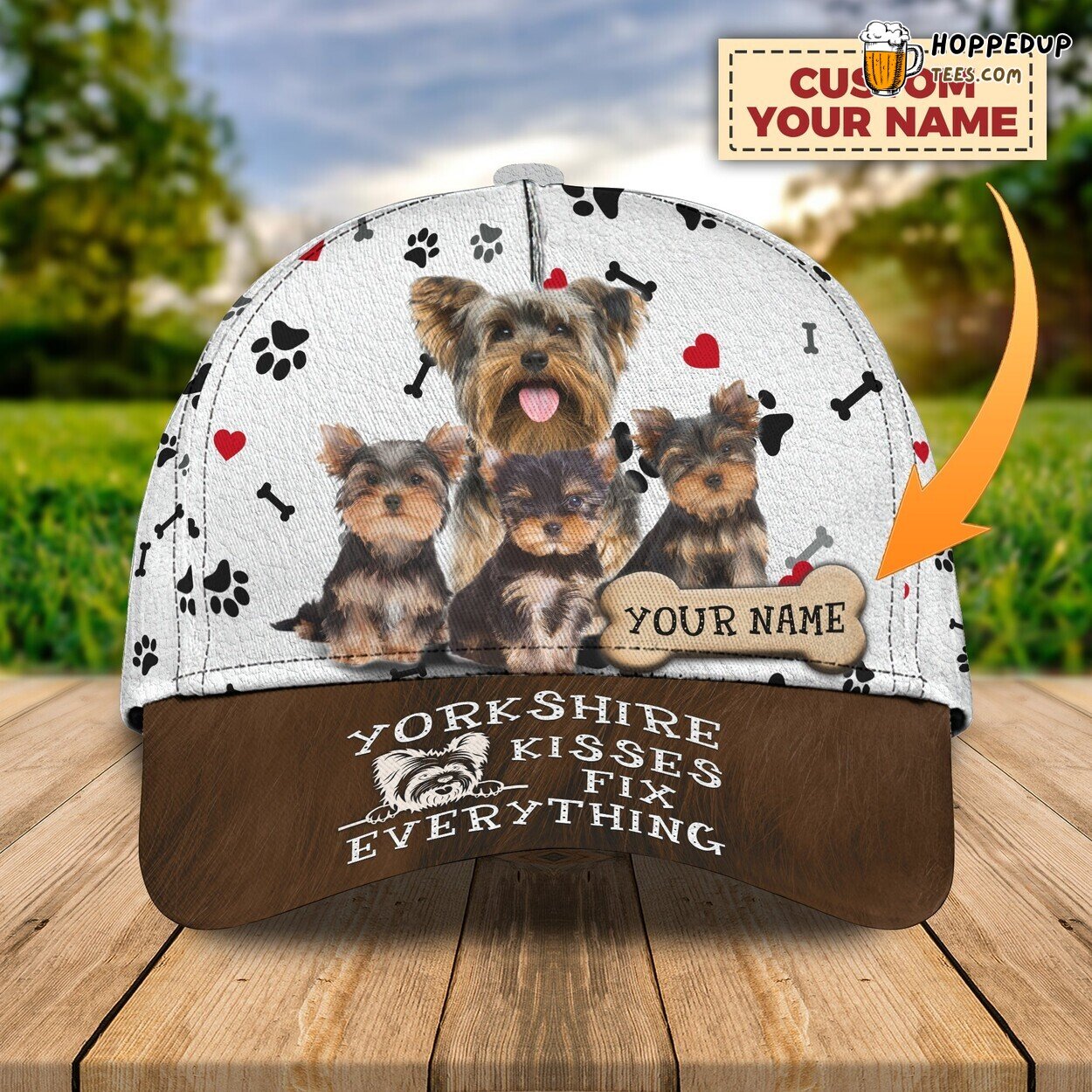 3D Classic Cap Yorkshire Lovers Personalized Name Classic Hat Unique Tribute