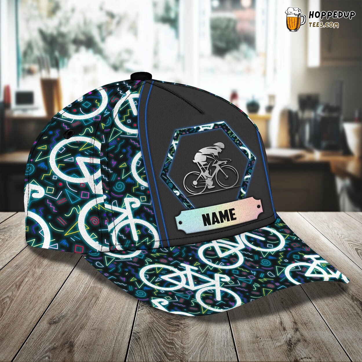 3D Classic Cycling Cap Personalized Name Unique Elegant Premium Style