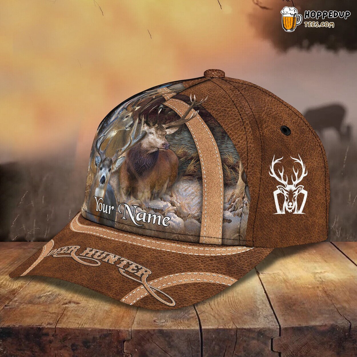 3D Classic Deer Hunter Cap Personalized Name Wildlife Design Unique Hat Wear 3D Classic Deer Hunter Cap Personalized Name Wildlife Design Unique Hat Wear