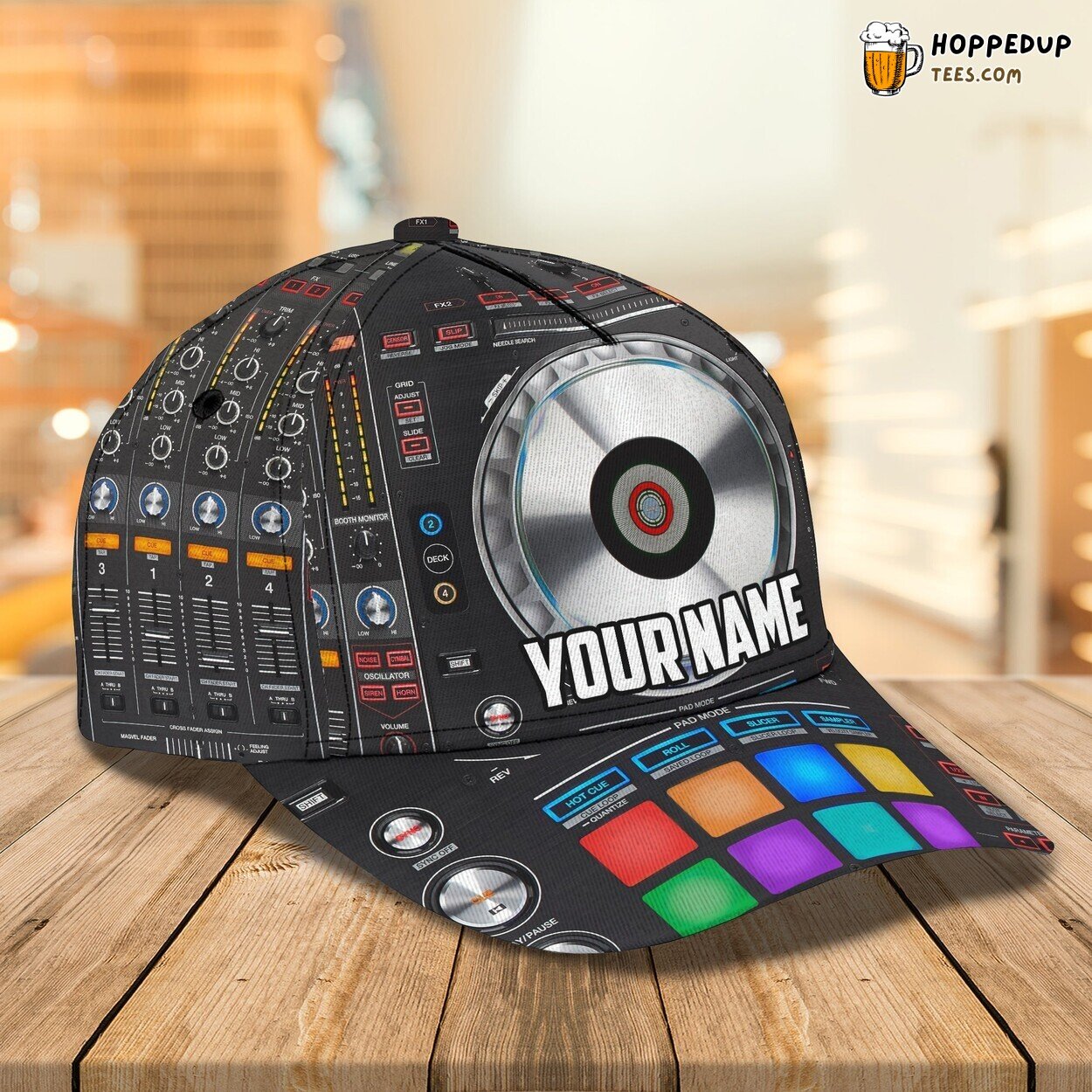 3D Classic DJ Cap Music Lover Beat Enthusiast Personalized Name Hat 3D Classic DJ Cap Music Lover Beat Enthusiast Personalized Name Hat
