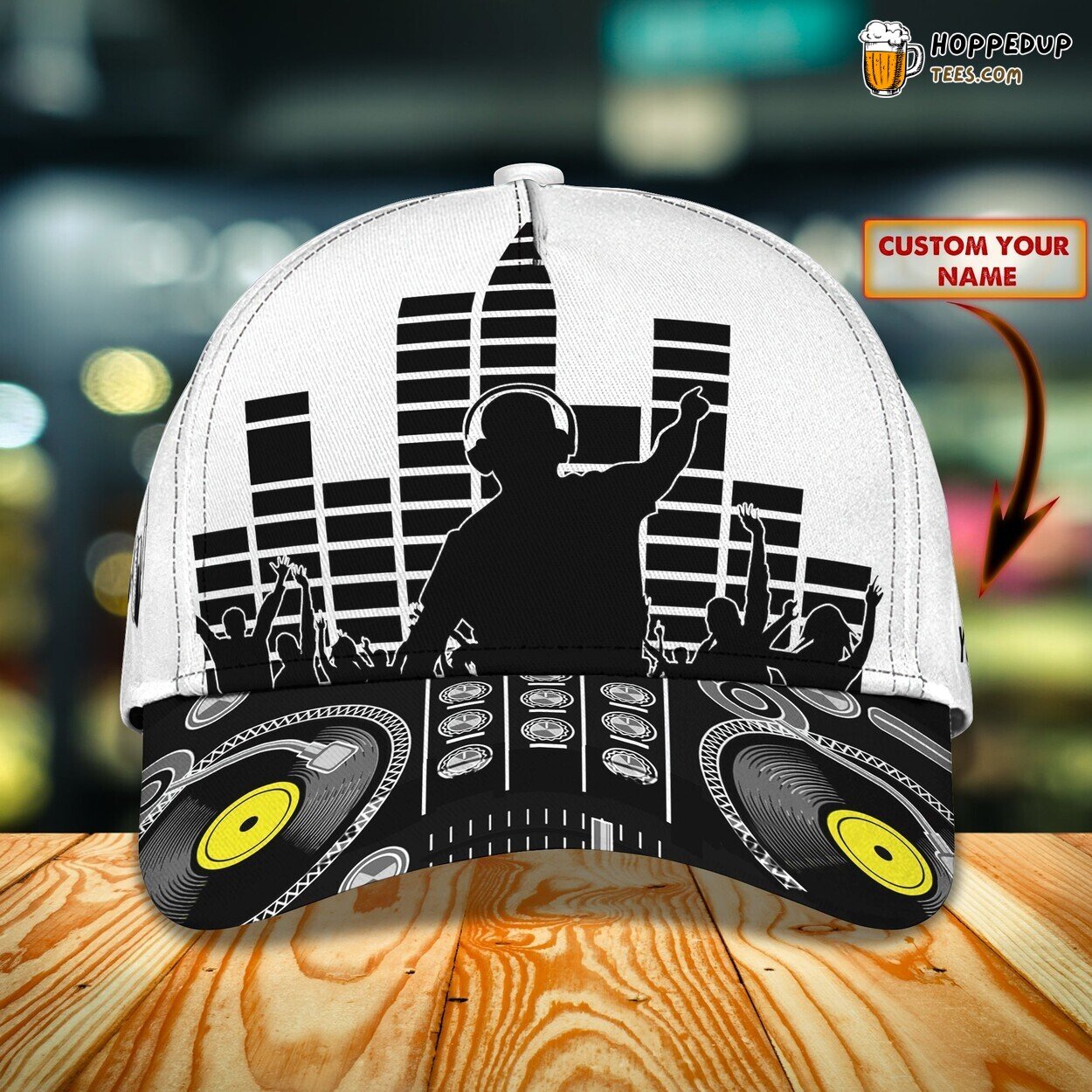 3D Classic DJ Cap Music Mixer Personalized Name Unique Hat Design Wear