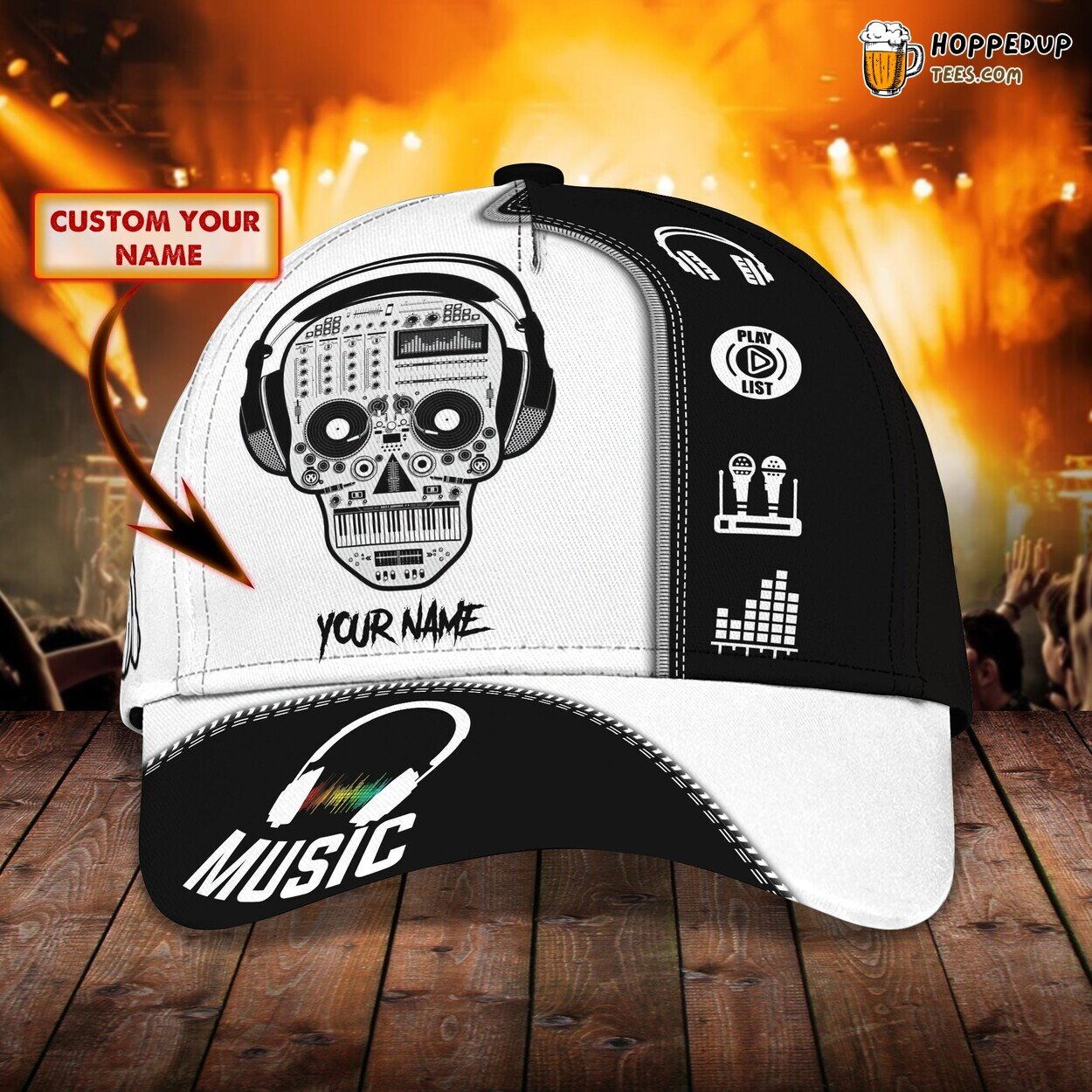 3D Classic Dj Cap Personalize Name Unique Design Classic Style Comfort
