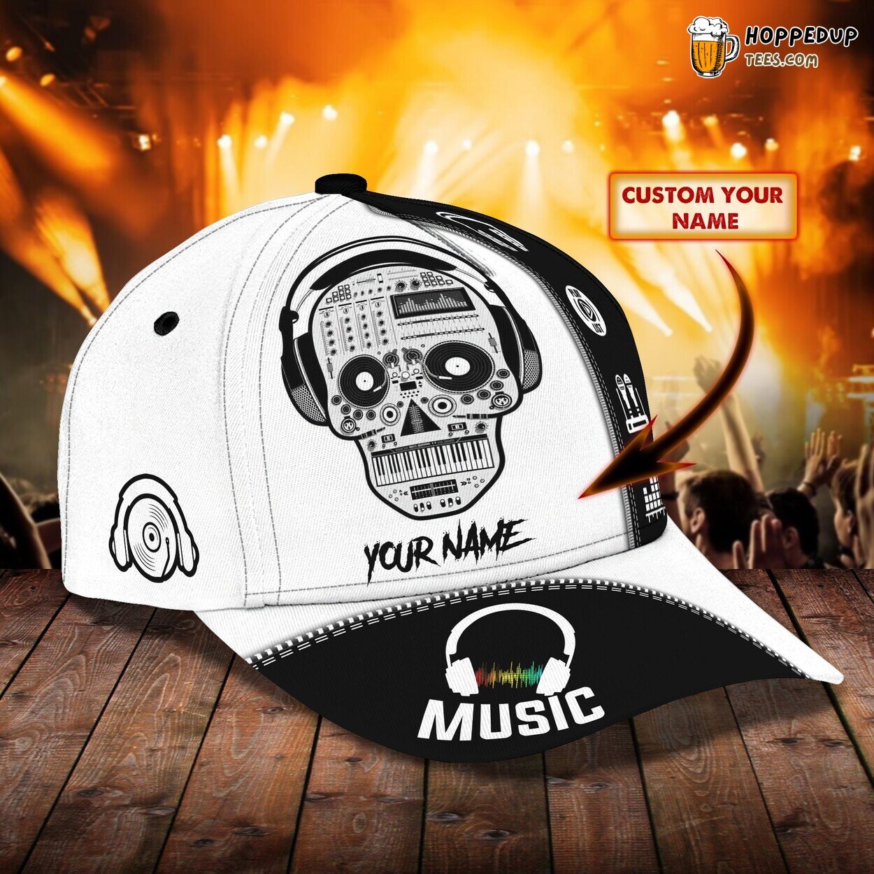 3D Classic Dj Cap Personalize Name Unique Design Classic Style Comfort