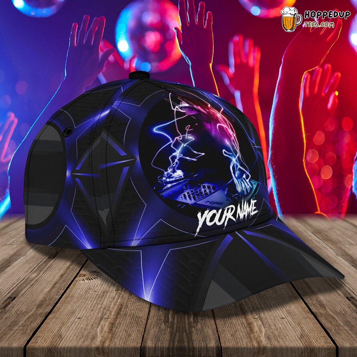 3D Classic DJ Cap Personalized Name Music Beat Unique Hat Enthusiast Wear 3D Classic DJ Cap Personalized Name Music Beat Unique Hat Enthusiast Wear