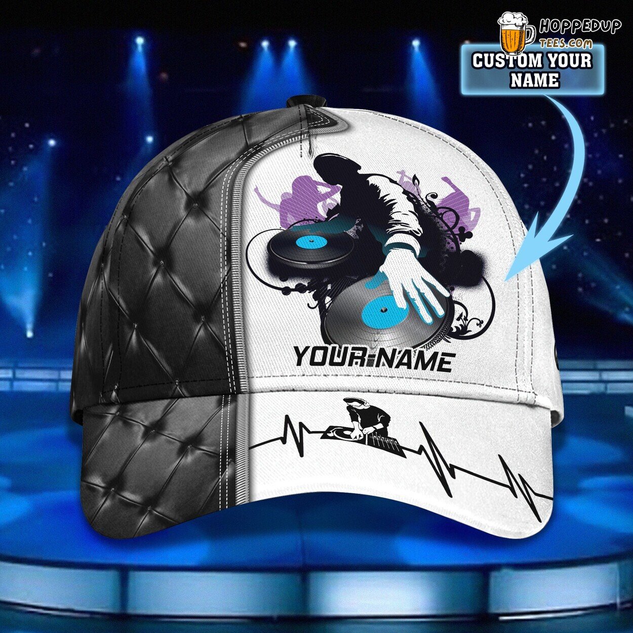 3D Classic DJ Cap Sound Mixer Personalized Name Unique Design Hat Wear 3D Classic DJ Cap Sound Mixer Personalized Name Unique Design Hat Wear