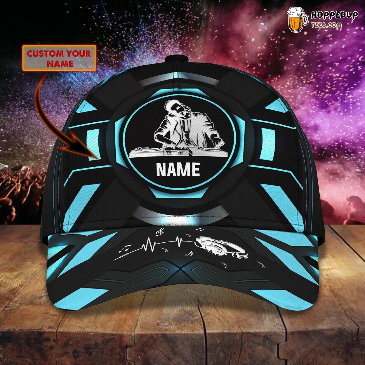 3D Classic Dj Series Cap Personalized Name Stylish Unique Premium Design Trend