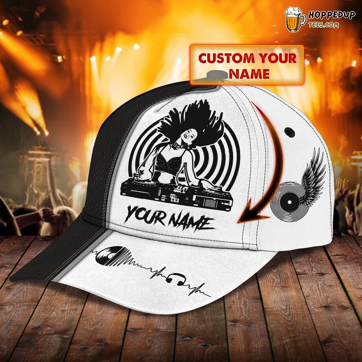 3D Classic Dj Series Cap Personalized Name Unique Stylish Premium Design Model
