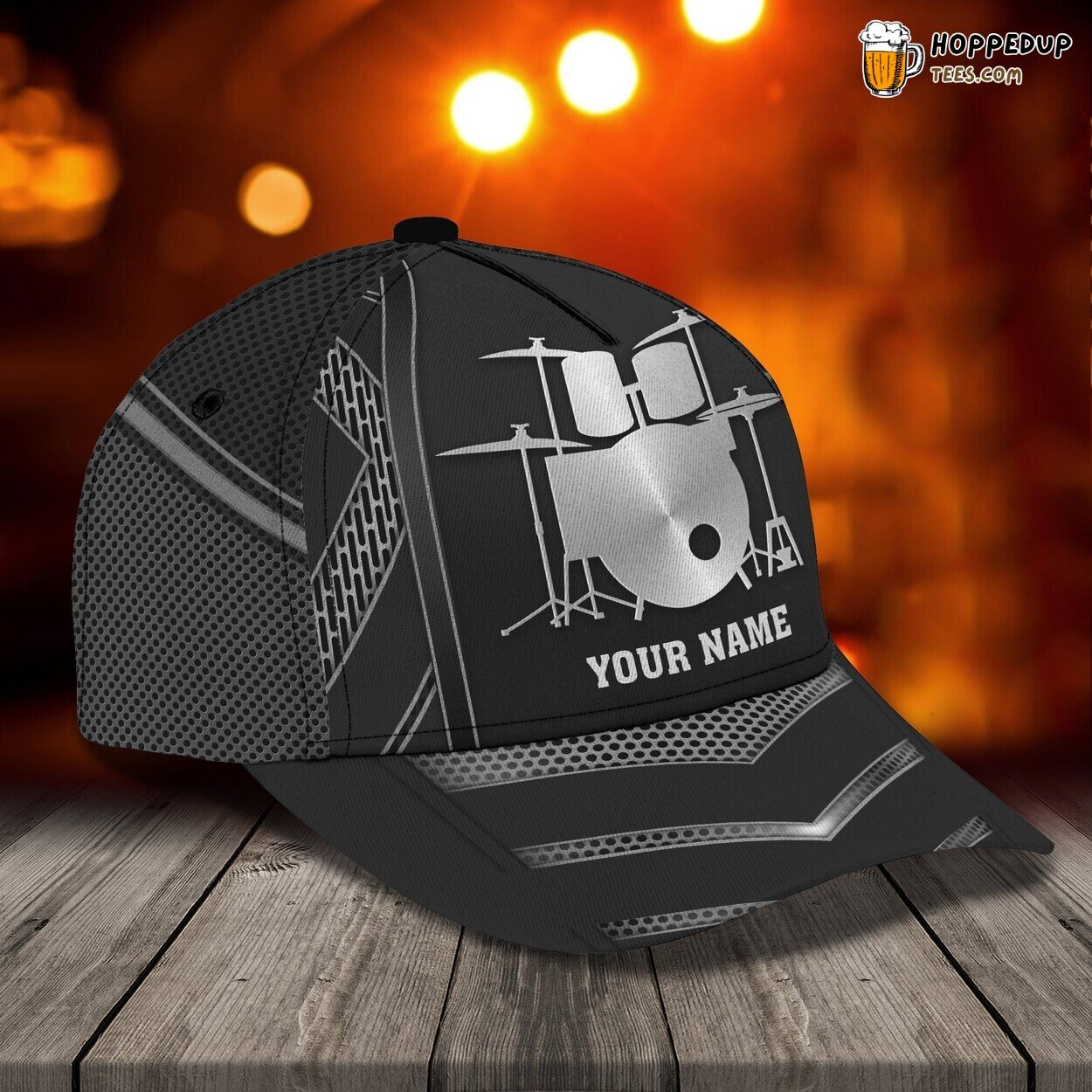 3D Classic Drum Cap Personalized Name Unique Beat Enthusiast Hat Wear 3D Classic Drum Cap Personalized Name Unique Beat Enthusiast Hat Wear