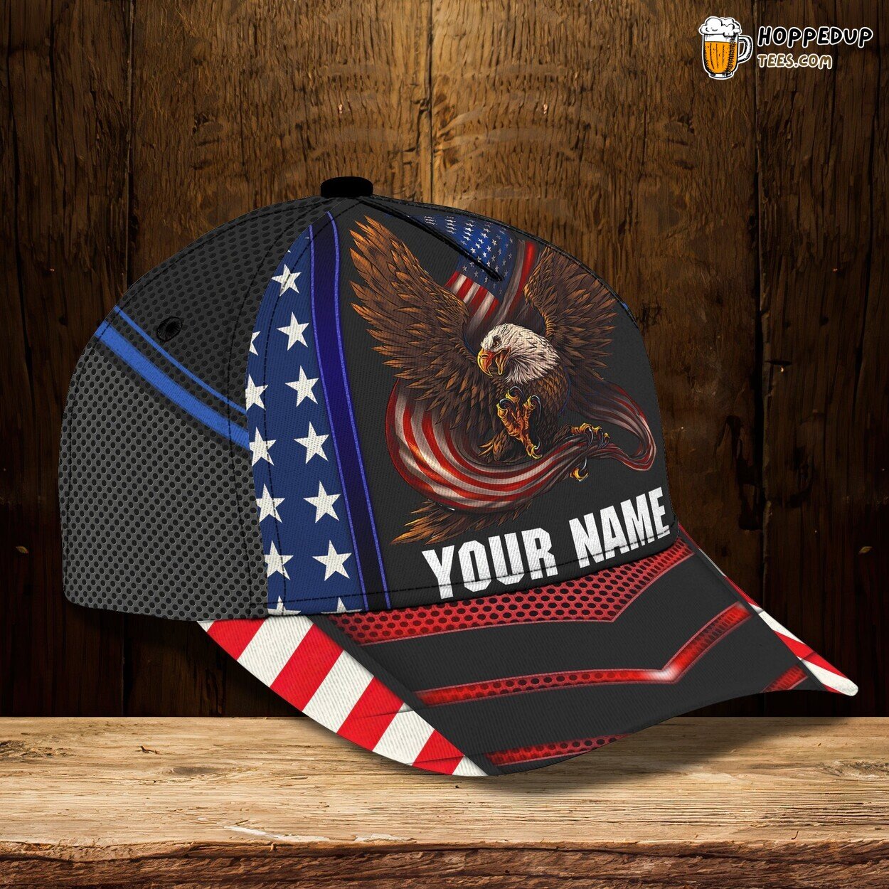 3D Classic Eagle Cap Personalized Name Unique Design Bird Enthusiast Hat Wear 3D Classic Eagle Cap Personalized Name Unique Design Bird Enthusiast Hat Wear