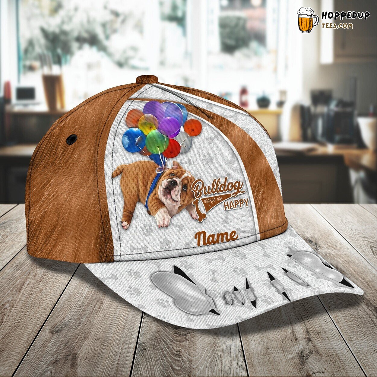 3D Classic Flying Bulldog Theme Cap Personalized Name Stylish Unique Design Model 3D Classic Flying Bulldog Theme Cap Personalized Name Stylish Unique Design Model