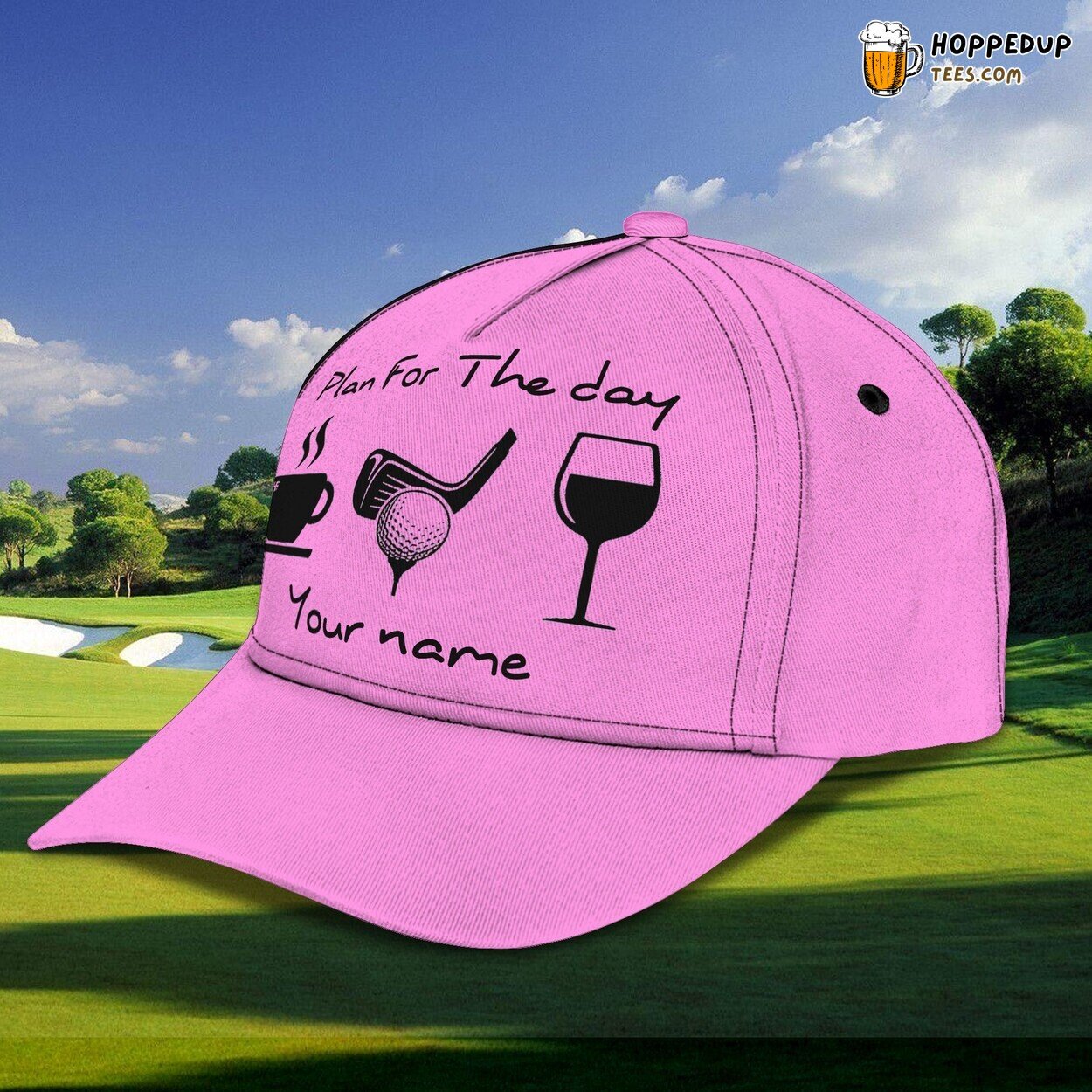 3D Classic Golf Cap Personalized Day Unique Design Classic Style Play