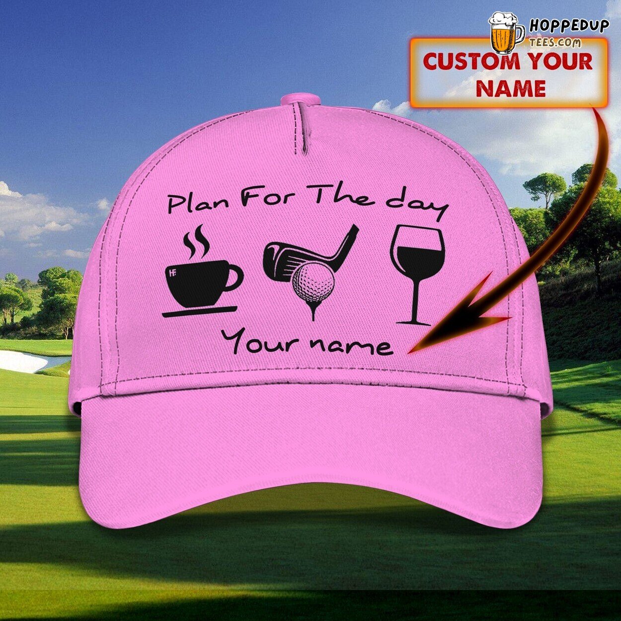 3D Classic Golf Cap Personalized Day Unique Design Classic Style Play