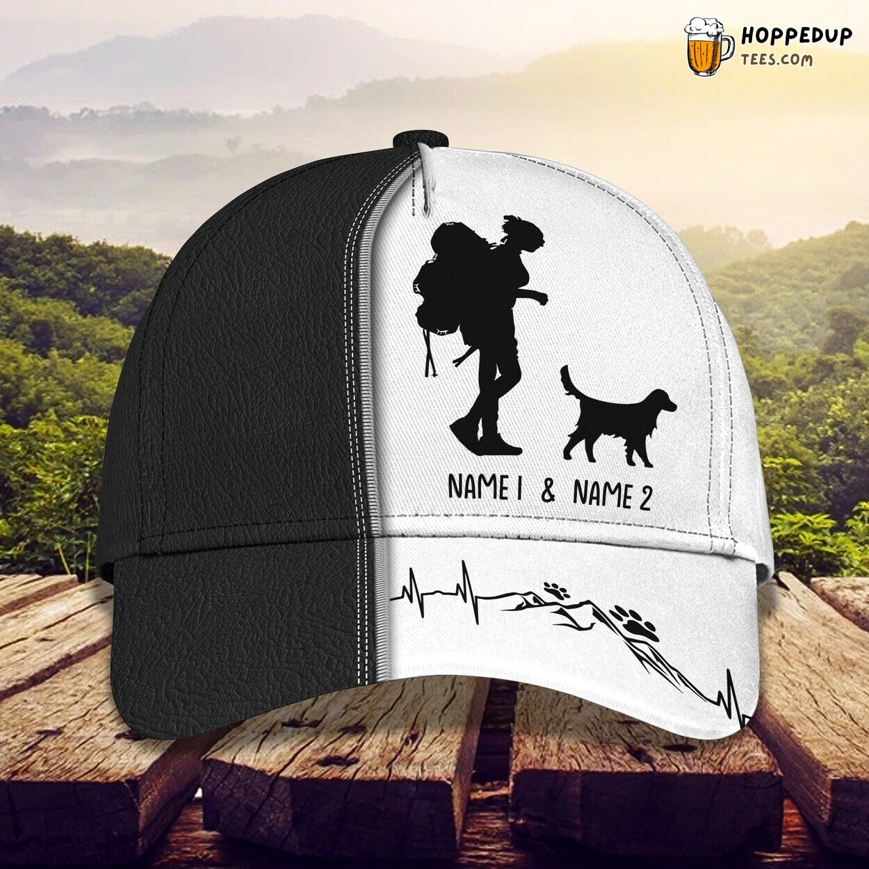 3D Classic Hiking My Dog Cap Personalized Name Stylish Unique Design Trending