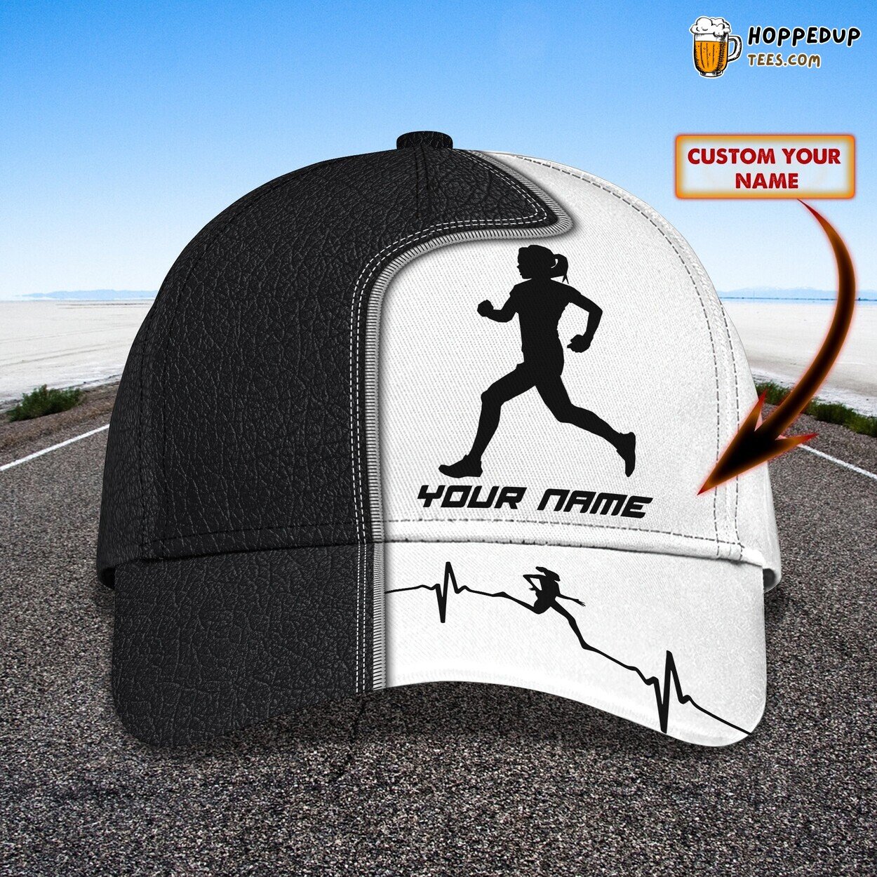 3D Classic Jogging Cap Fitness Enthusiast Personalized Name Design Hat Wear