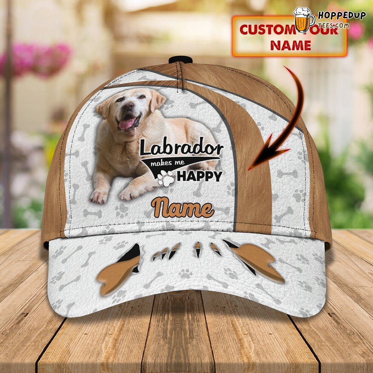 3D Classic Labrador Enthusiast Cap Personalized Name Stylish Unique Best Trend