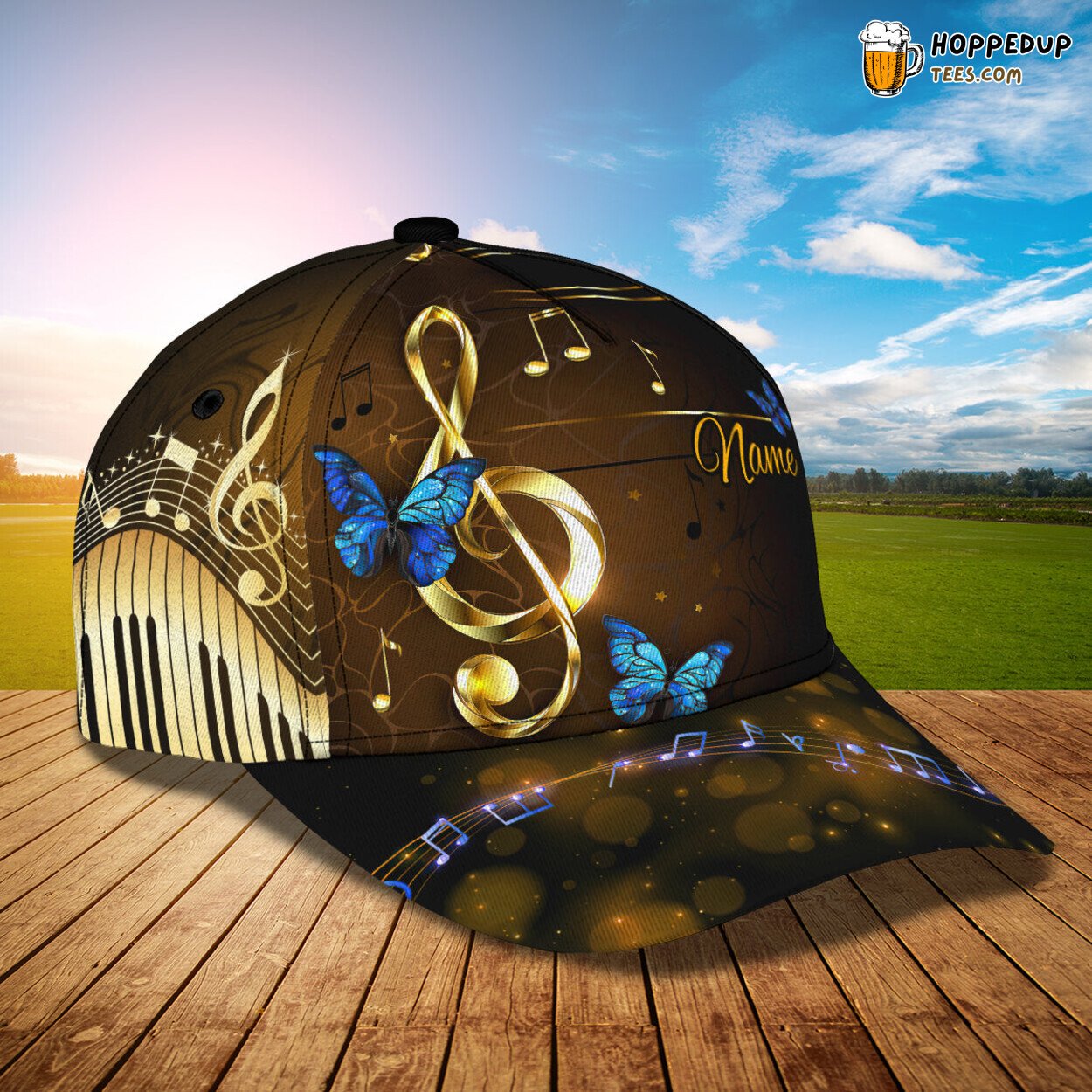 3D Classic Music World Cap Personalized Name Unique Stylish Best Choice Trend