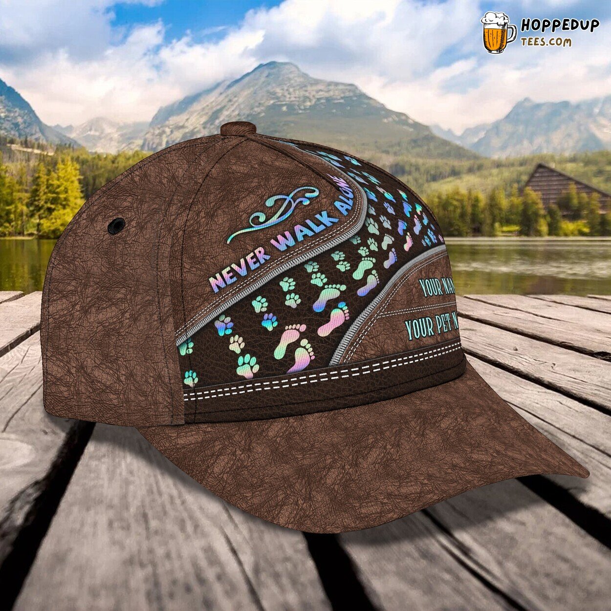3D Classic Never Walk Alone Cap Personalized Name Unique Stylish Best Design Trend 3D Classic Never Walk Alone Cap Personalized Name Unique Stylish Best Design Trend