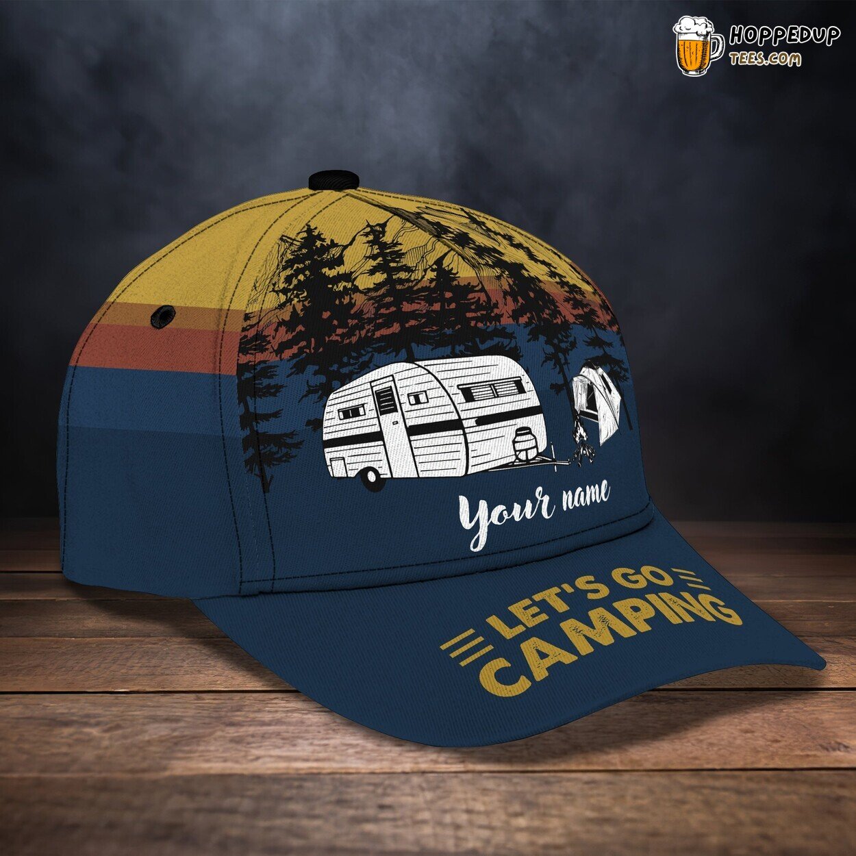3D Classic Outdoors Camping Enthusiast Cap Personalized Name Stylish Unique Design 3D Classic Outdoors Camping Enthusiast Cap Personalized Name Stylish Unique Design