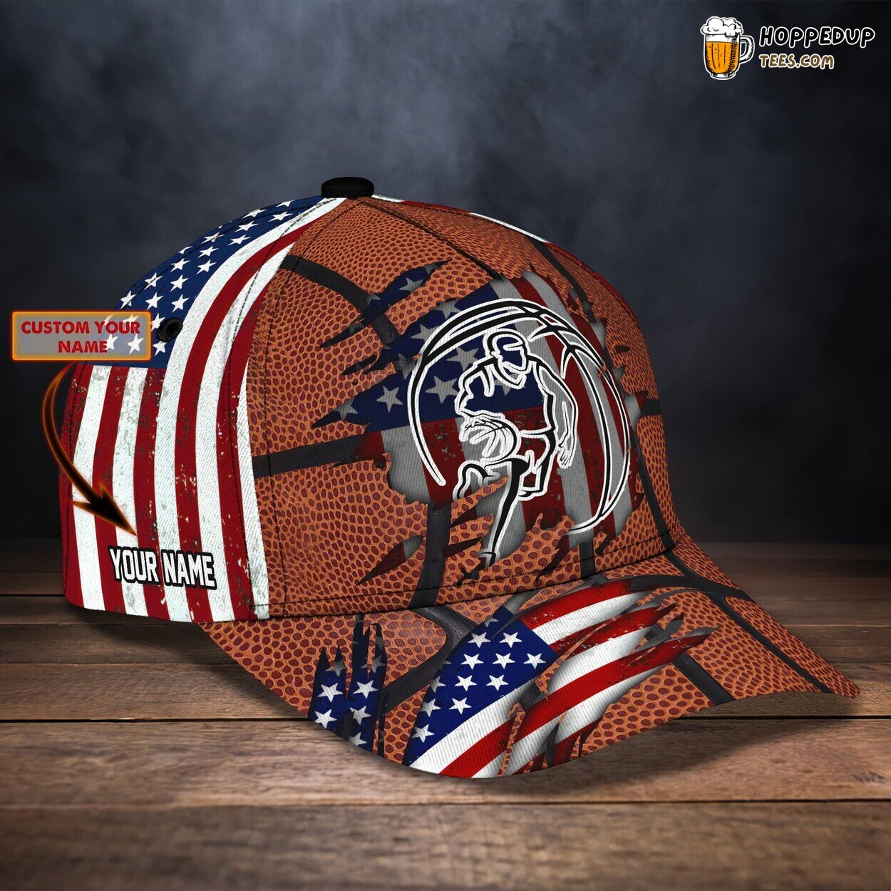 3D Classic Personalized Name Cap Dedicated to Basketball Fans