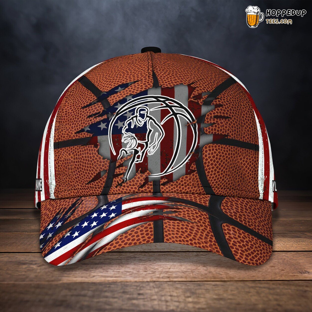 3D Classic Personalized Name Cap Dedicated to Basketball Fans