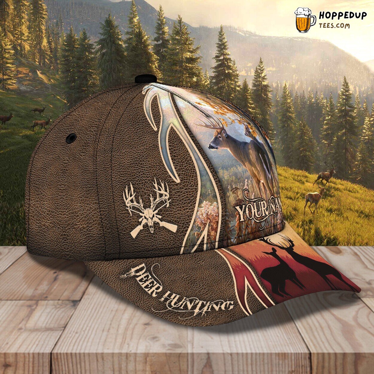 3D Classic Personalized Name Cap Designed for Hunting Enthusiasts