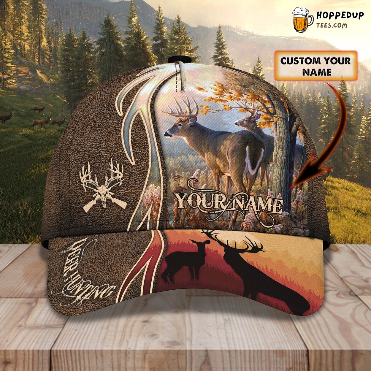 3D Classic Personalized Name Cap Designed for Hunting Enthusiasts
