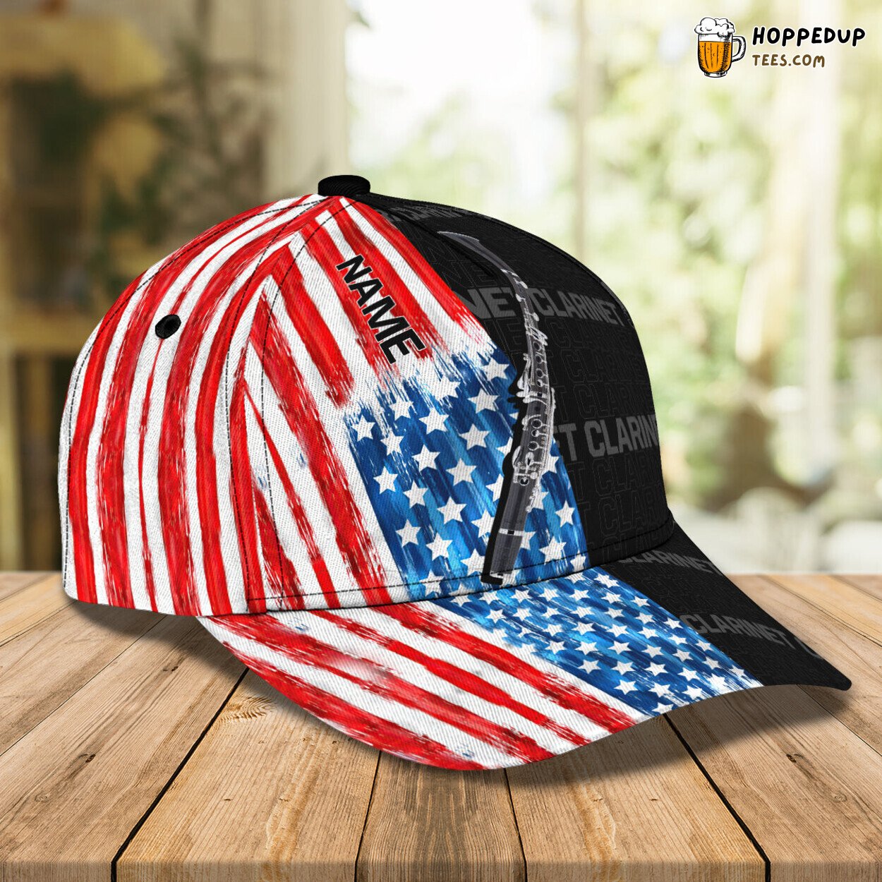 3D Classic Personalized Name Cap Honoring the Clarinet Sound