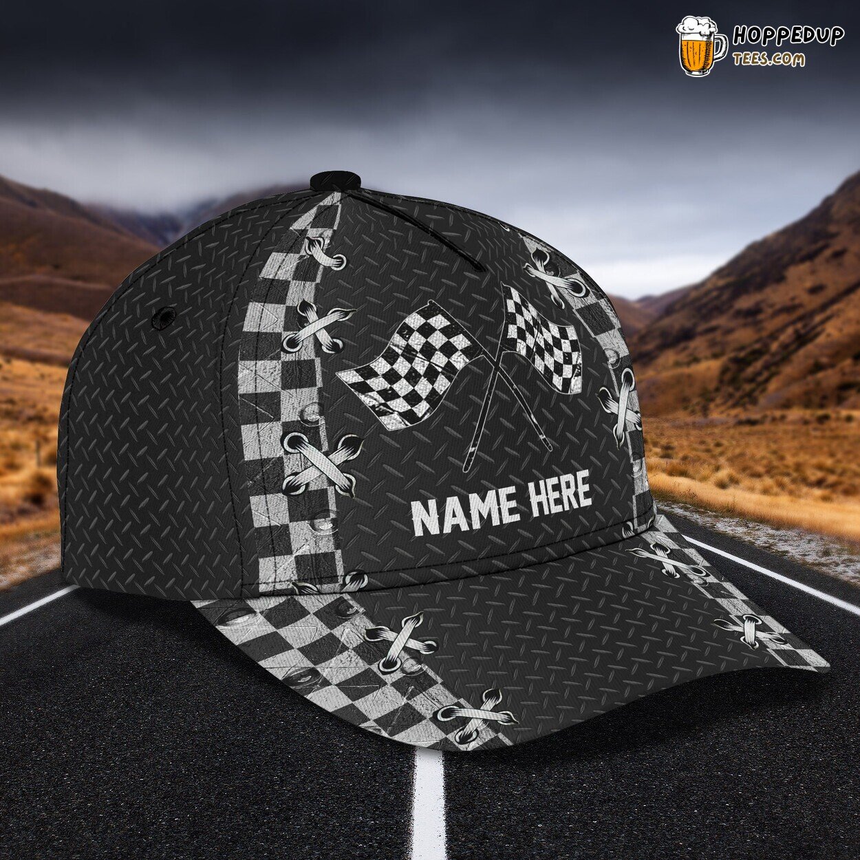 3D Classic Racing Cap Unique Speed Design Personalized Name Enthusiast Hat 3D Classic Racing Cap Unique Speed Design Personalized Name Enthusiast Hat