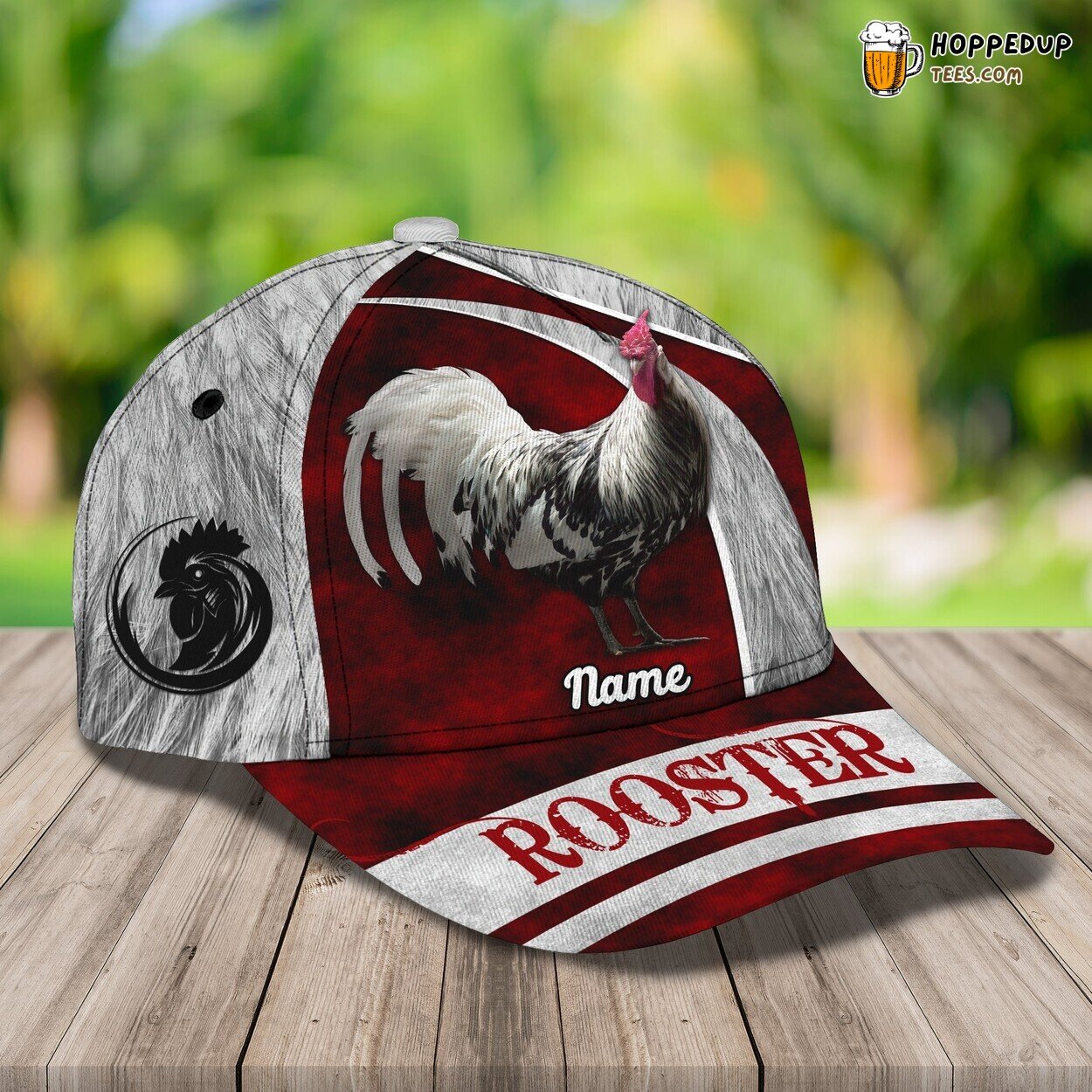 3D Classic Rooster Cap Poultry Design Personalized Name Unique Hat Wear 3D Classic Rooster Cap Poultry Design Personalized Name Unique Hat Wear