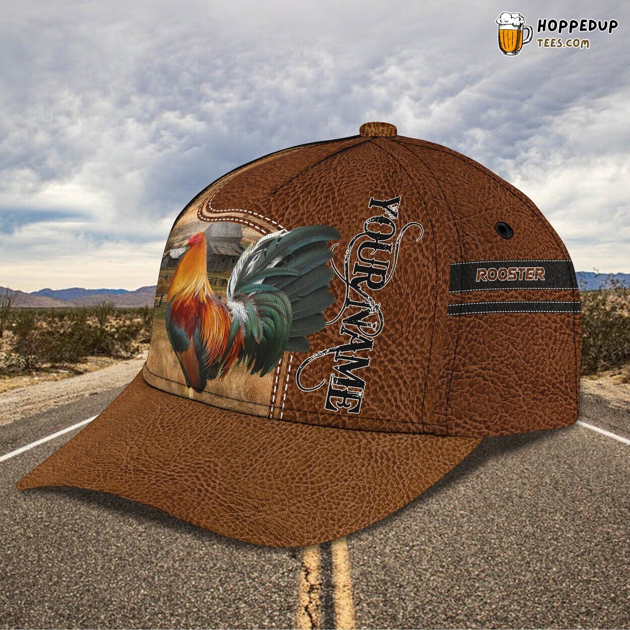 3D Classic Rooster Design Cap Personalized Name Stylish Unique Best Design Model 3D Classic Rooster Design Cap Personalized Name Stylish Unique Best Design Model