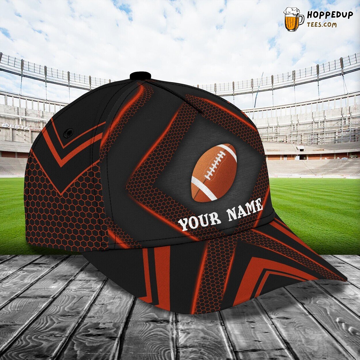 3D Classic Rugby Theme Cap Personalized Name Embroidery Unique Look