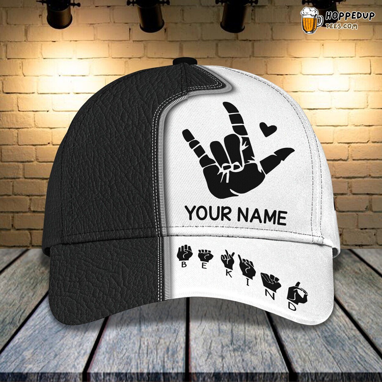 3D Classic Sign Language Cap Personalized Name Unique Stylish Premium Design Trend 3D Classic Sign Language Cap Personalized Name Unique Stylish Premium Design Trend