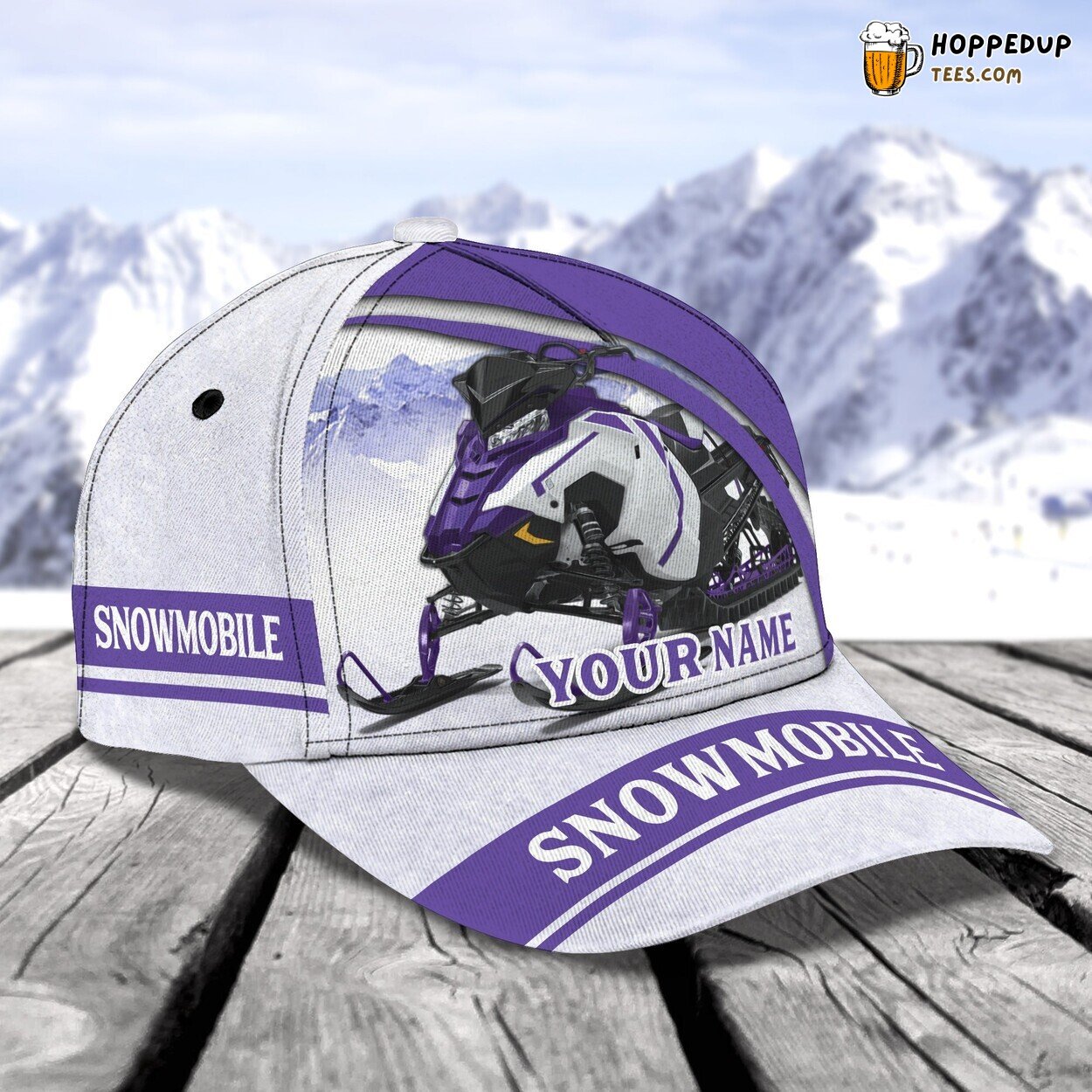 3D Classic Switchback Snowmobile Cap Personalized Name Unique Design Hat 3D Classic Switchback Snowmobile Cap Personalized Name Unique Design Hat