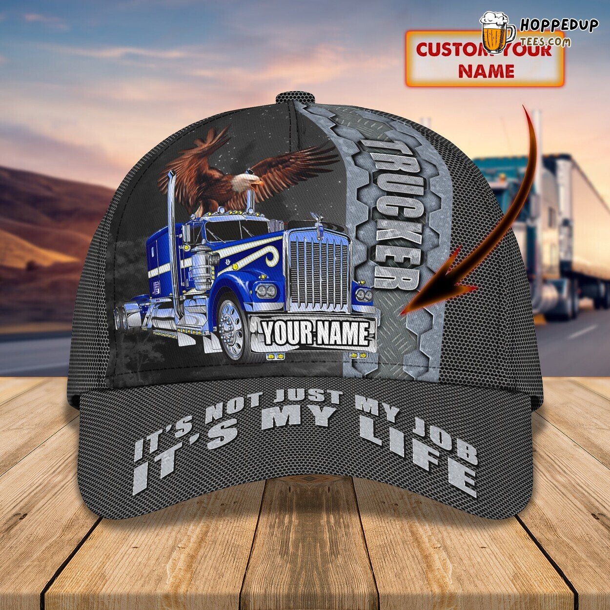 3D Classic Trucker Pride Cap Personalized Name Stylish Unique Premium Design Trend