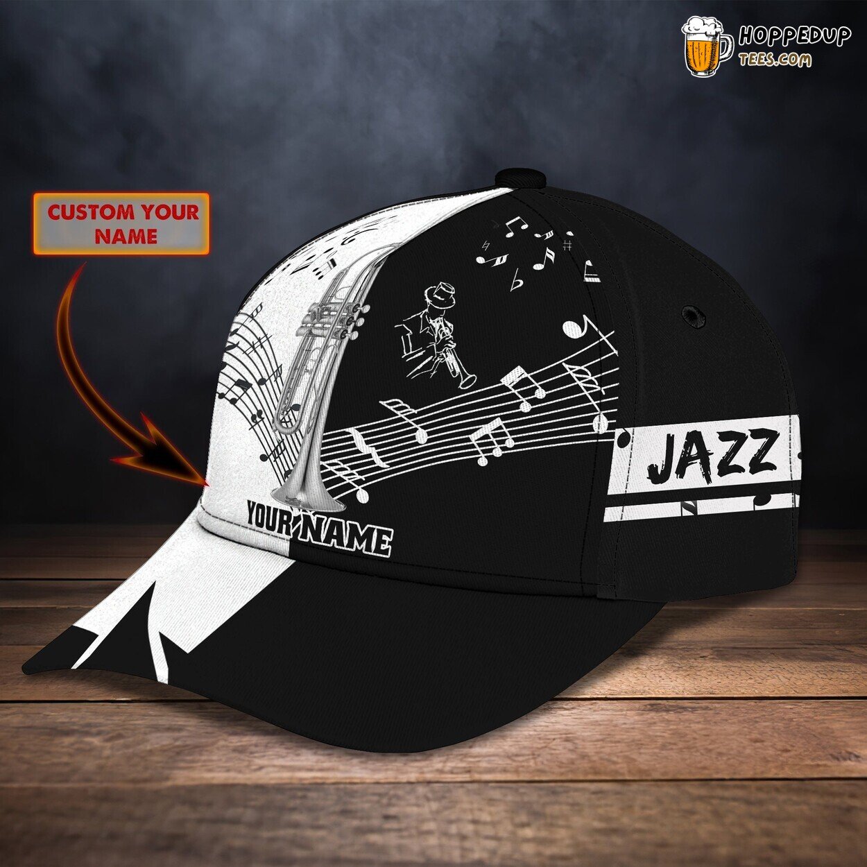 3D Classic Trumpet Series Cap Personalized Name Stylish Unique Premium Design