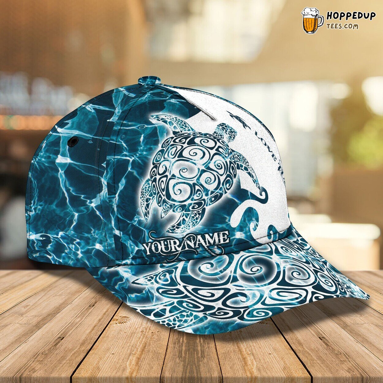 3D Classic Turtle Custom Cap Personalized Name Stylish Unique Design Trend
