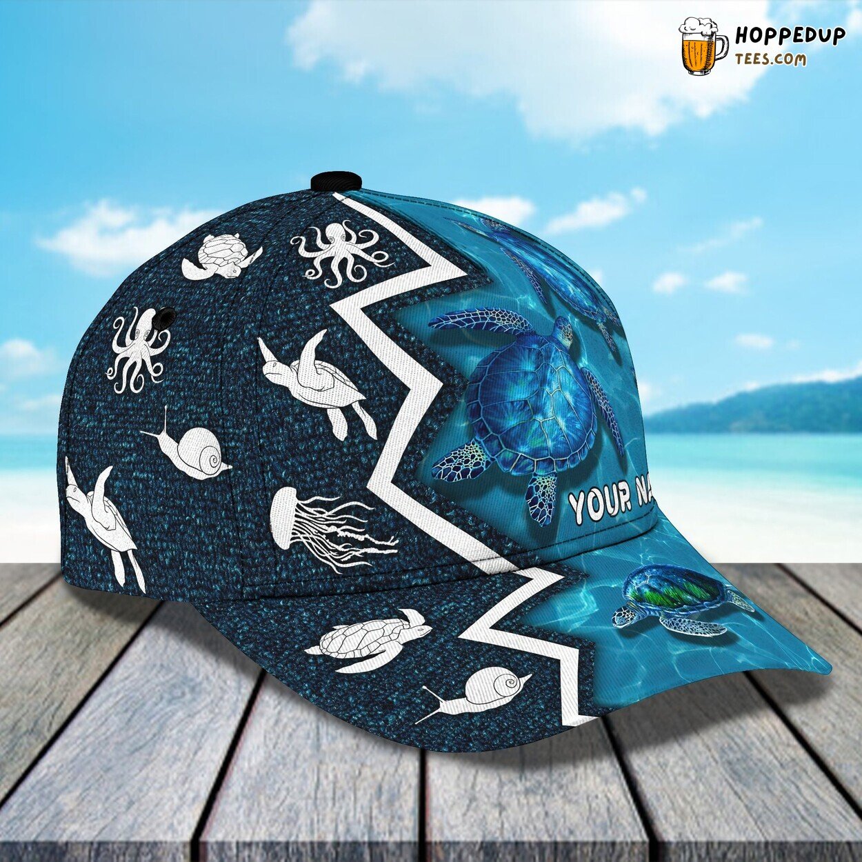 3D Classic Turtle Themed Cap Personalized Name Unique Stylish Design Quality 3D Classic Turtle Themed Cap Personalized Name Unique Stylish Design Quality