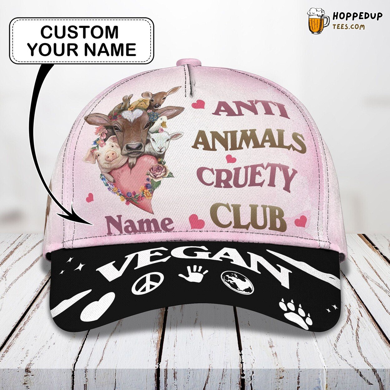 3D Classic Vegan Cap Personalized Name Unique Stylish Premium Design Trending