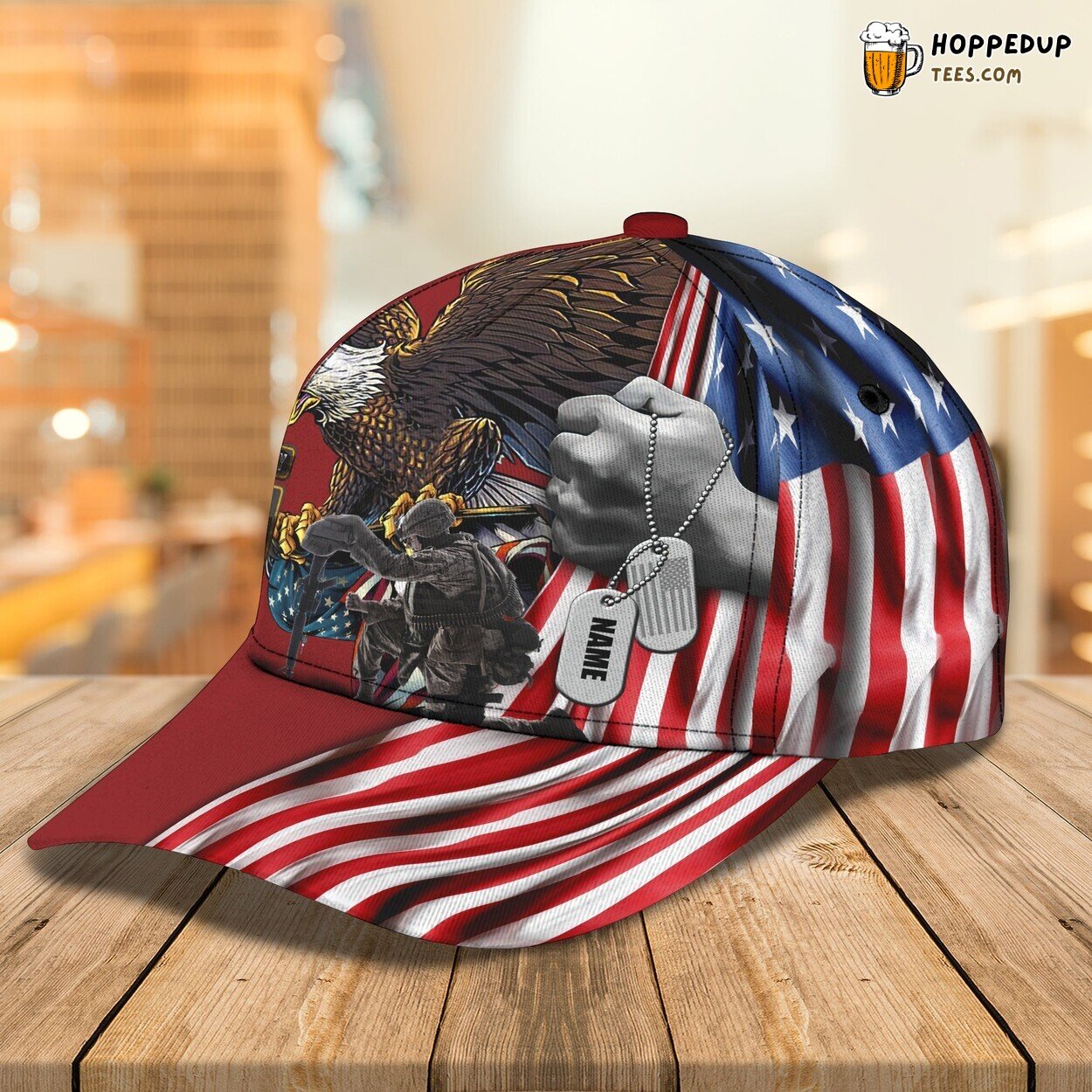 3D Classic Veteran Cap Personalized Name Patriotic Service Unique Hat Wear 3D Classic Veteran Cap Personalized Name Patriotic Service Unique Hat Wear