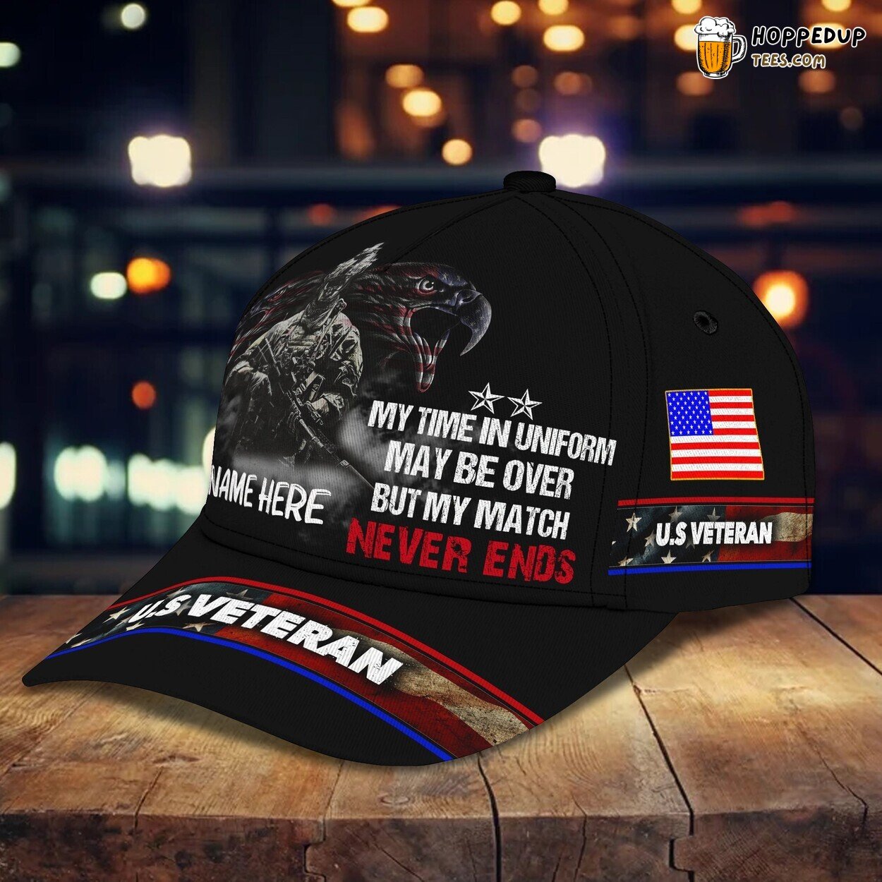 3D Classic Veteran Cap Personalized Name Service Honor Unique Hat Wear 3D Classic Veteran Cap Personalized Name Service Honor Unique Hat Wear