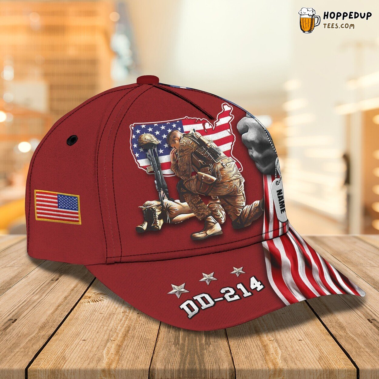 3D Classic Veteran DD214 Cap Personalized Name Service Pride Hat Wear 3D Classic Veteran DD214 Cap Personalized Name Service Pride Hat Wear