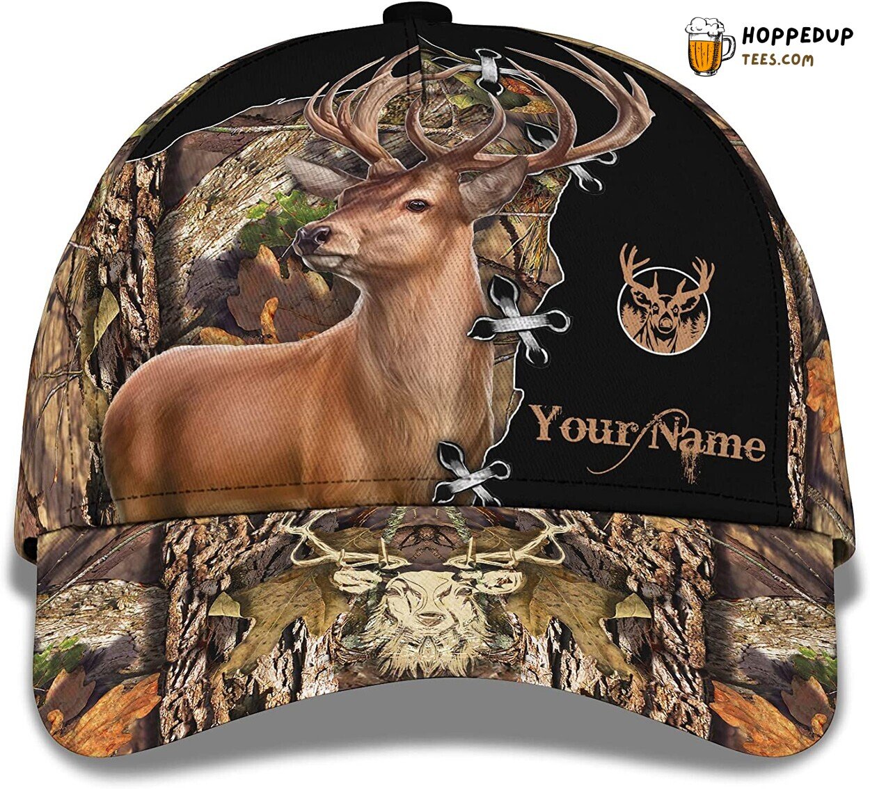 3D Deer Hunt Snapback Camo Cap Personalized Hunter Headwear