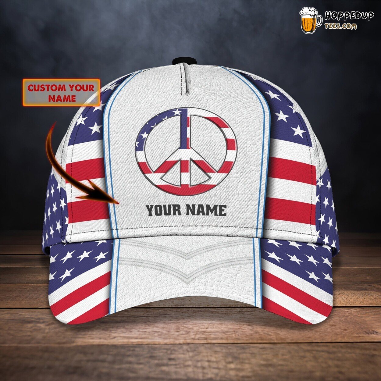 3D Peace America Classic Cap Elegant Personalized Exclusive Classic Design