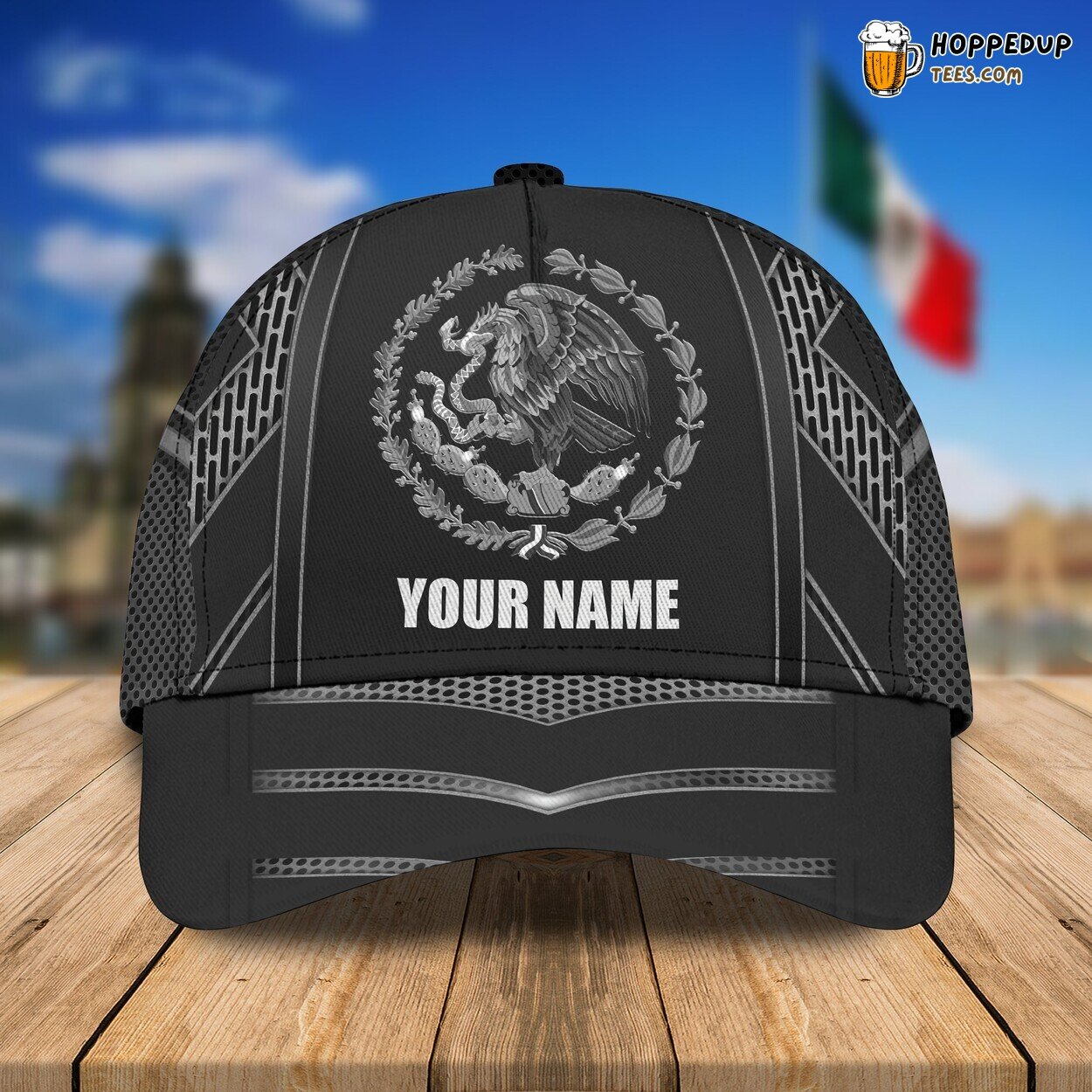 3D Personalized Classic Cap Custom Name Mexico Design Cap